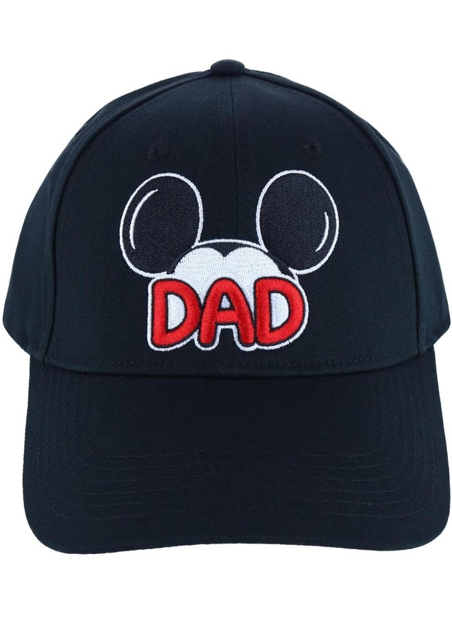 Jerry Leigh Disney Men's Mickey Mouse Dad Baseball Cap, Black - Image 4