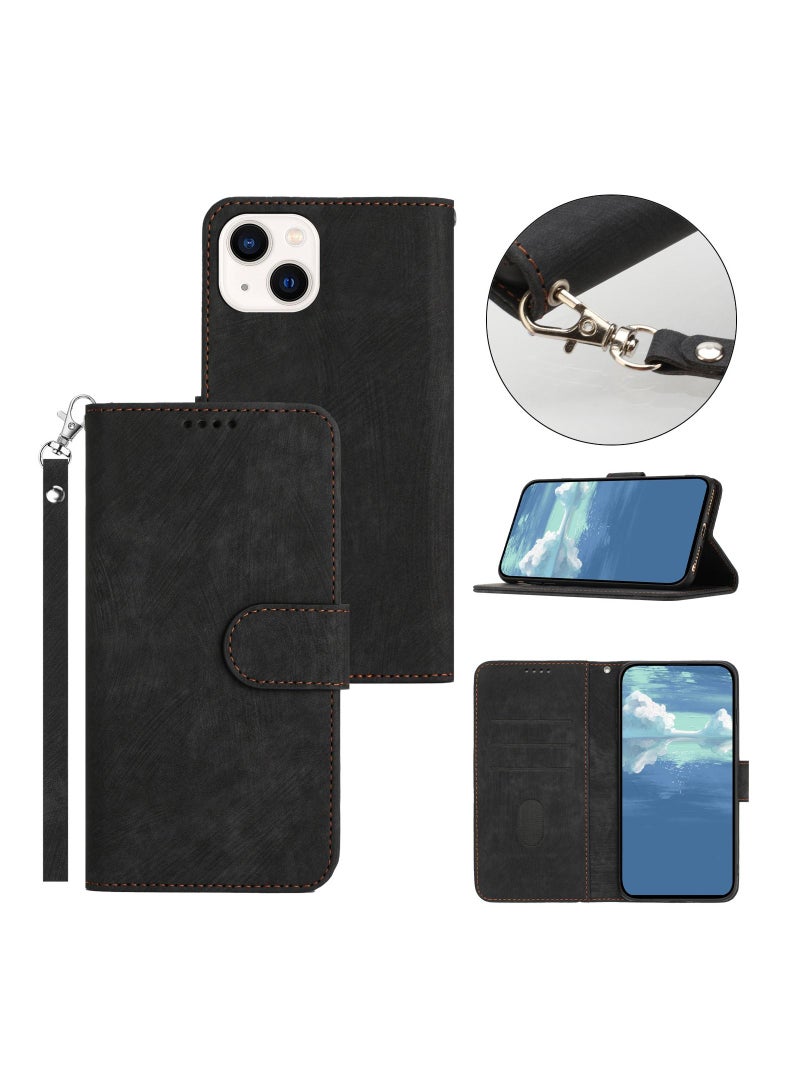 Suteni Flip Cover Leather Protective Hidden Card Slots Phone Case for iPhone - Image 2