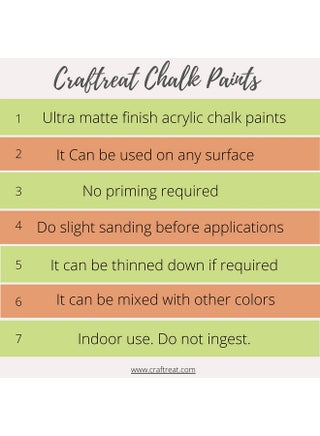 CrafTreat Serene Snowfall - Chalk Paint for Wood Furniture, Wall, Home Decor, Glass, DIY Craft - Matte Acrylic Multi Surface Paint - Chalk Paint White - 250 ML - pzsku/ZEE31F1C88CCF55960B11Z/45/_/1740118771/4c98787b-a3c9-453a-85c0-ca75f4c12c02