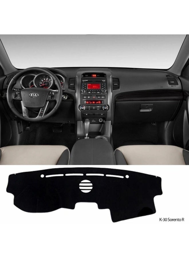 KGL BROSISS Dashboard Cover (Mat/Carpet) Compatible with Kia Sorento 2011 2012 2013 2014 2015 - Dashboard Protector Black Color (2011 to 2015 Models) - Image 2