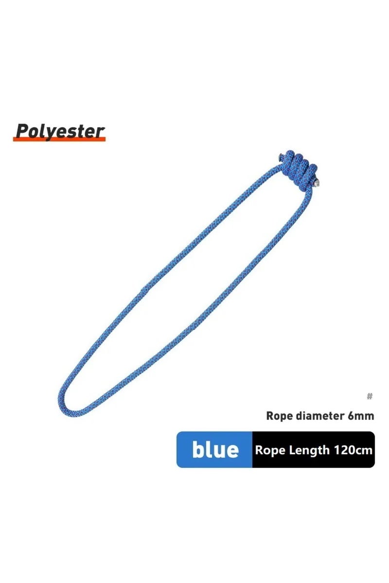 إيروريكس حبل بروسيك أزرق من البوليستر، 6 مم، طول 120 سم، حبل ملحق متين مقاوم للحرارة من البوليستر نايلون