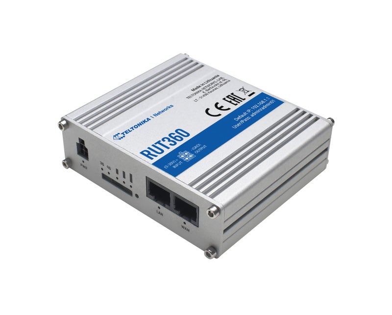 Teltonika RUT360000200 Industrial 4G LTE CAT6 Router 300Mbps Dual-Port Wi-Fi - Image 1