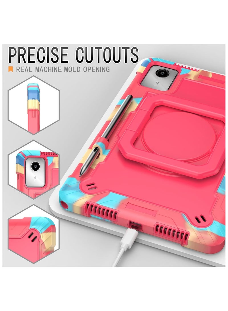 general Kids Case Compatible with Lenovo Tab M11 11 inch Tablet (TB-330FU / TB-331FC), Shoulder Strap Hand Strap Rotatable Stand Kids Shockproof Cover for Tab M11 - Image 2