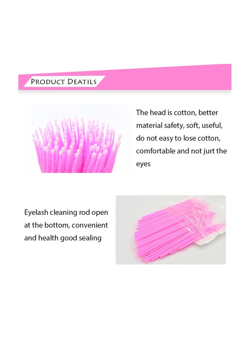 Eyelash Extension Supplies Kit Eyelash Fan Dryer Tweezers Glue Rings Mascara Wands Eyelash Micro Brushes Applicators Eye Pads Patches Tapes - Image 5