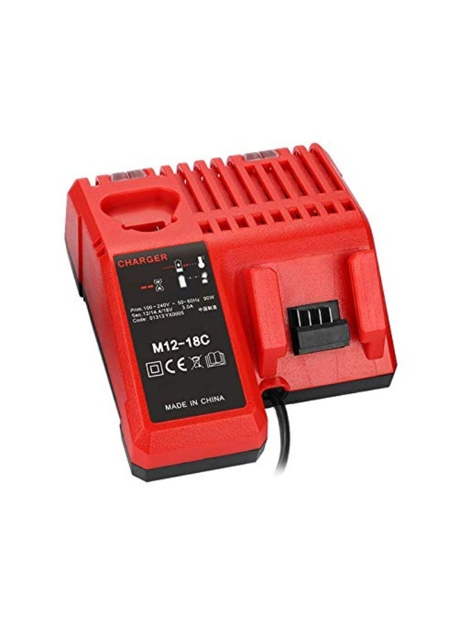 ميلواكي شاحن بطارية ليثيوم أيون M12-18C لميلووكي 12 فولت 14.4 فولت 18 فولت C1418C 48-11-1815/1828/1840 M18 M14 M12 بطارية ليثيوم - Image 5