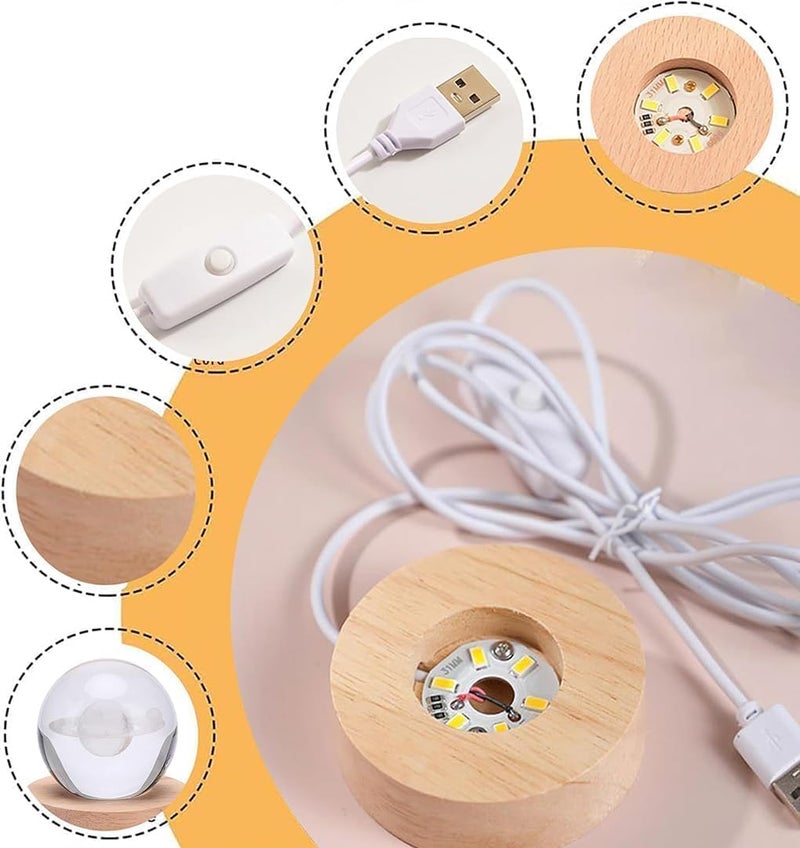 CPENSUS Abs Lights Lamp for Office, Dining Room (Astro Ball), Led, Clear - Image 2
