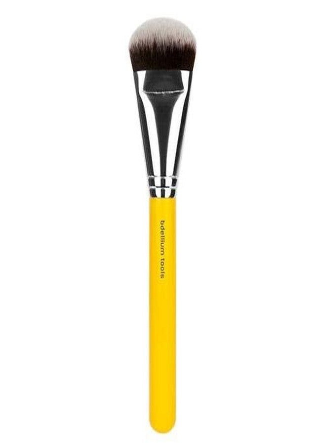 Bdellium Tools Professional Makeup Brush - Studio Series 977 Face Sculpting - With Soft Synthetic Fibers, For Contouring the Face (Yellow, 1pc) - Image 2