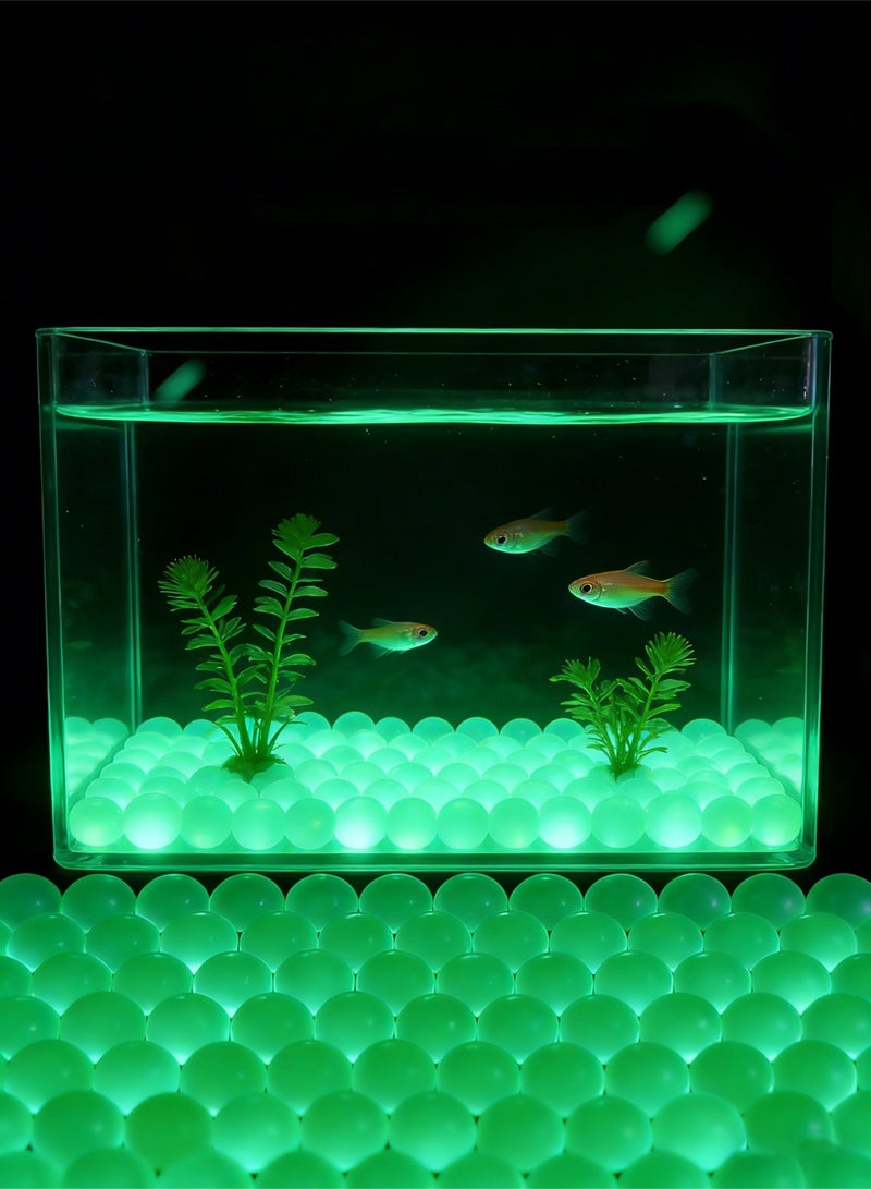 Haidue Gel Blaster Beads (60000pcs) 7-8mm Glow-in-the-Dark Water Beads Gel Balls Bullets – Non-Toxic Luminous Water Balls for Splatter Ball Gun - Image 4