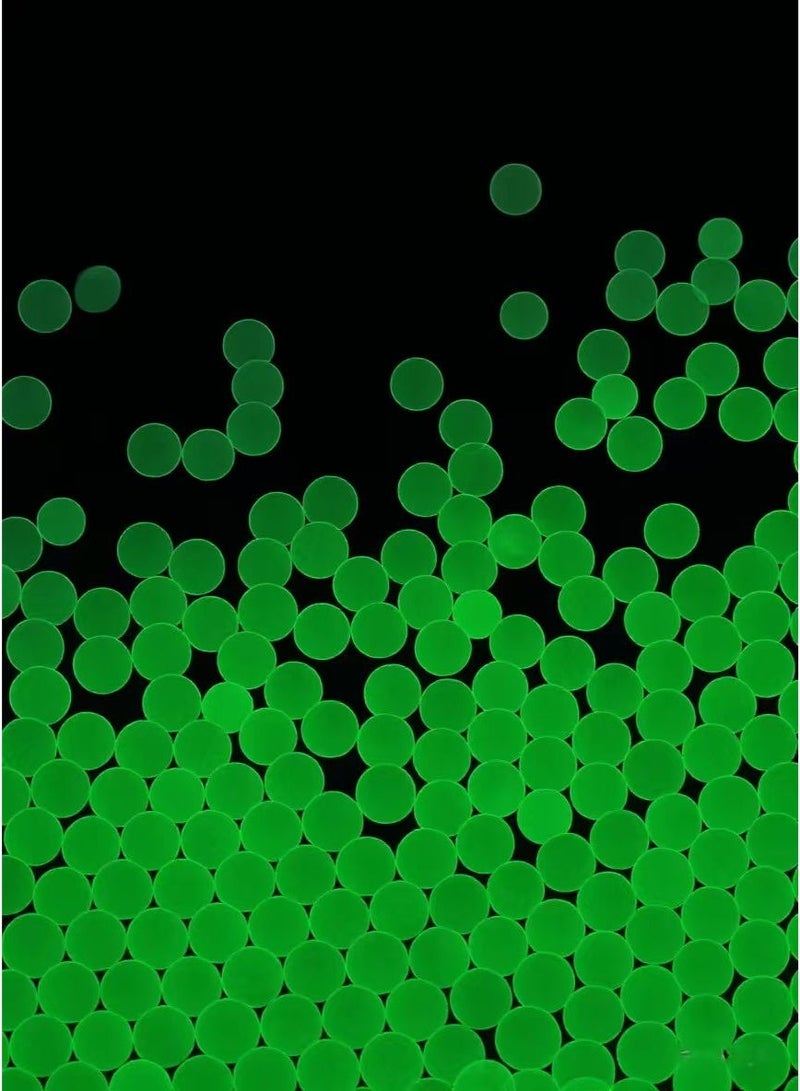 Haidue Gel Blaster Beads (60000pcs) 7-8mm Glow-in-the-Dark Water Beads Gel Balls Bullets – Non-Toxic Luminous Water Balls for Splatter Ball Gun - Image 3