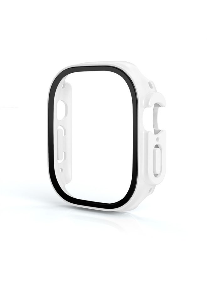 Neutral Applicable To Apple Iwatch Ultra2 Watch Case Frosted Oil Injection 49mm Tempered Glass + Pc Integrated Protective Case - Image 1