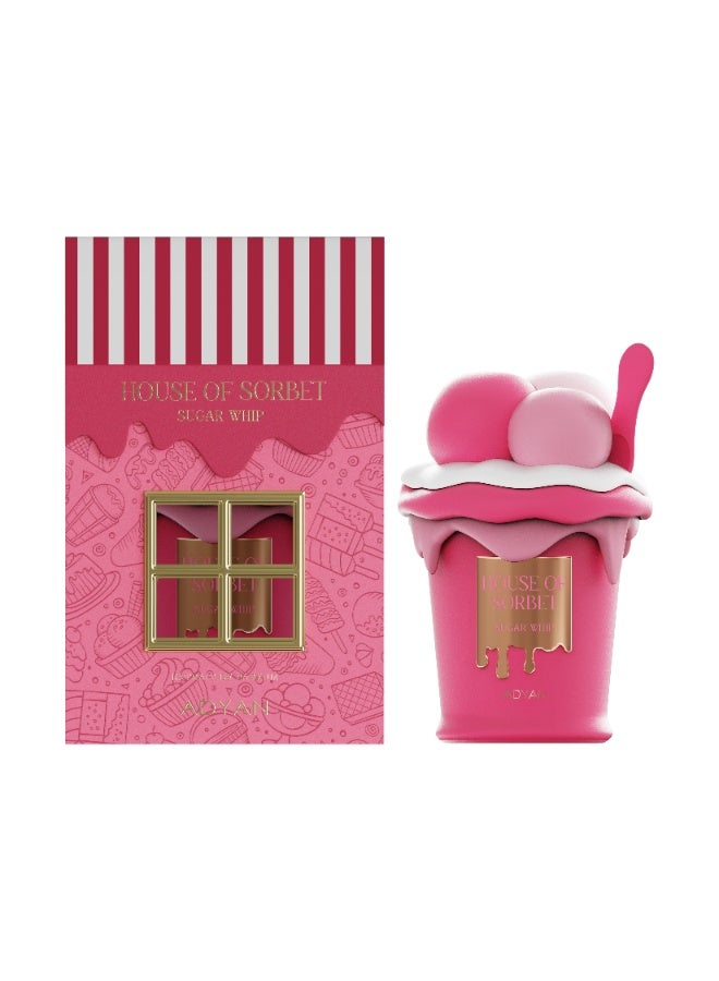 Adyan Sugar Whip House of Sorbet Extrait De Parfum 100ml for Women & Men | Sweet Strawberry Vanilla Fragrance | Long Lasting Luxury Perfume - Image 1