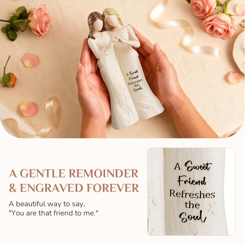 Storieme Best Friend Figurines - Friendship Bestie Gifts for Women - Christmas Birthday Gifts for Sisters from Sister - Image 3