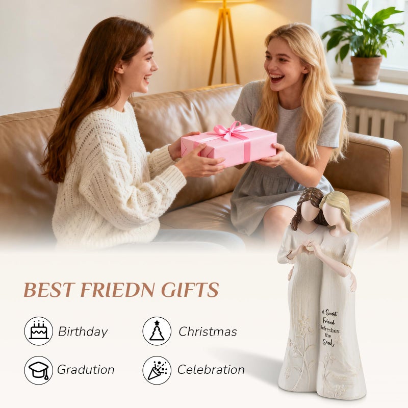 Storieme Best Friend Figurines - Friendship Bestie Gifts for Women - Christmas Birthday Gifts for Sisters from Sister - Image 5