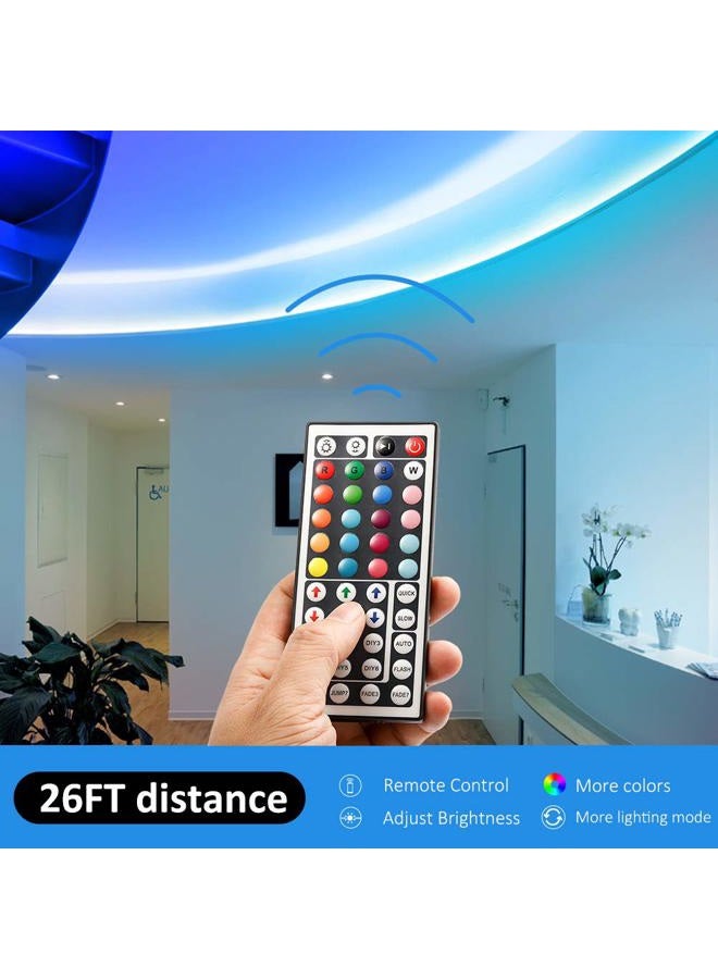 DAYBETTER Led Strip Lights 32.8ft Kit with Remote and Power Supply Color Changing - Image 4