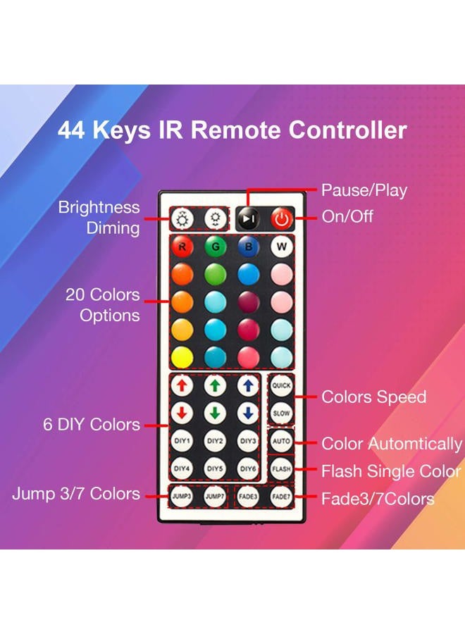 DAYBETTER Led Strip Lights 32.8ft Kit with Remote and Power Supply Color Changing - Image 5