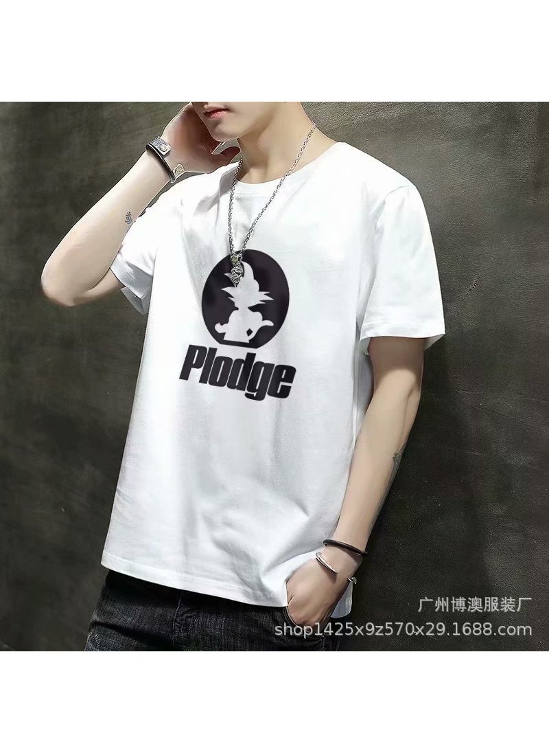 2021 Summer New Mens Short Sleeve Thin Round Neck Slim Fit Sports Base Layer Top Trendy Youth Top Wukong White - pzsku/ZEE3304B7111548B570B8Z/45/_/1741688070/c2b2d661-eb8e-4b39-9976-5c0ad961bd5e