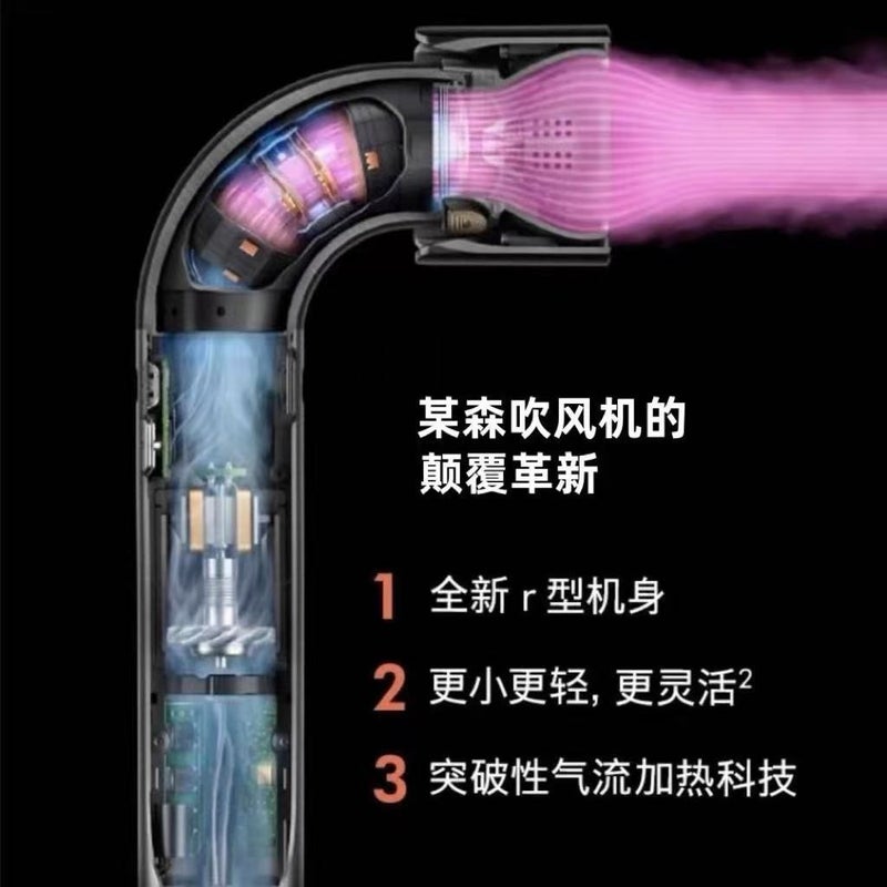 Curved Nozzle Hair Dryer, High-Speed Blow Dryer with Ionic Technology for Salon & Home Use - Image 3
