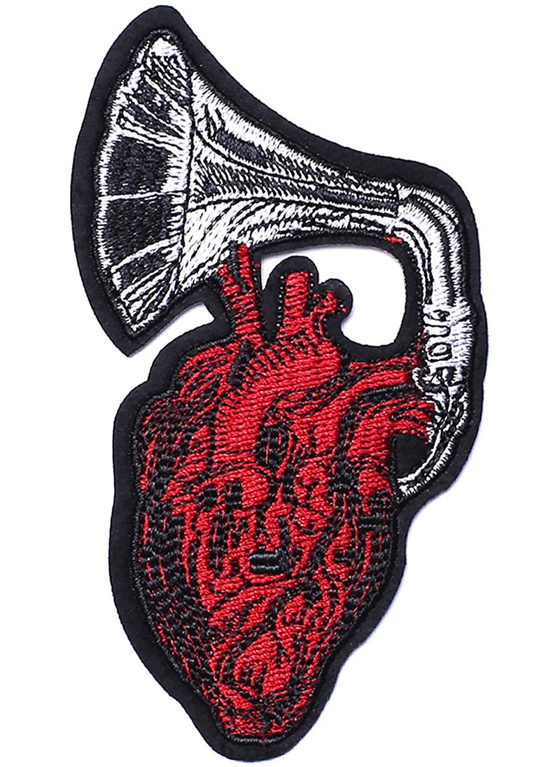 null - Pack of 5 Let My Heart Be Heard Patches, Embroidered Iron On/Sew On Patches, Cute Applique Patches for Clothing, Jackets, Hats, Backpacks, Jeans - Image 1