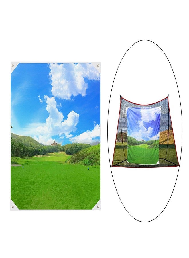 Aosekaa Golf Target Cloth 71”x 59” Hitting Net Replacement Hanging Backstop for Outdoor Backyard, Driving Range - Image 2