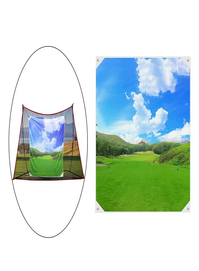 Aosekaa Golf Target Cloth 71”x 59” Hitting Net Replacement Hanging Backstop for Outdoor Backyard, Driving Range - Image 5