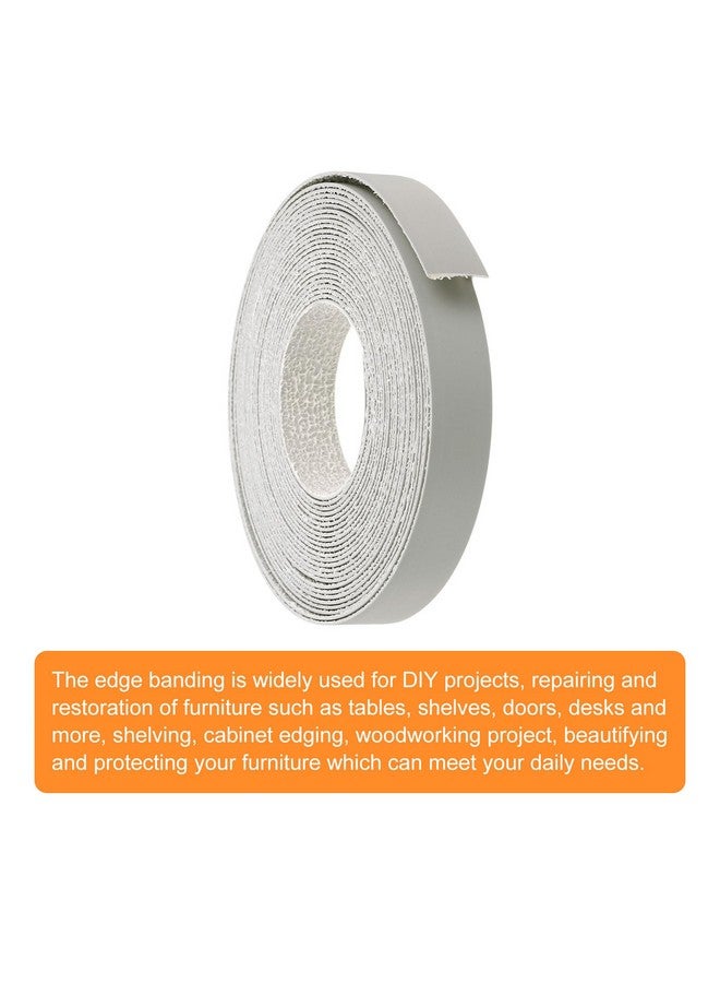 uxcell شريط حواف PVC من uxcell، 3/4 بوصة × 25 قدم، ملصق مسبقًا، رمادي - Image 3
