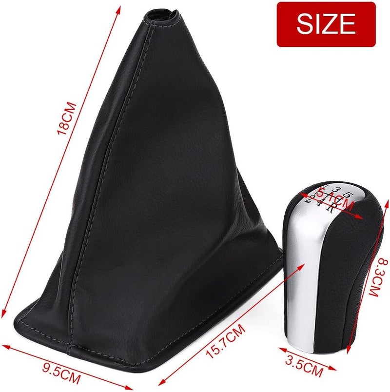 woobles 5 Speed Gear Shift Knob, for Corolla 1998-2009, Car Shift Knob Stick Gaiter Boot Kit B - Image 4