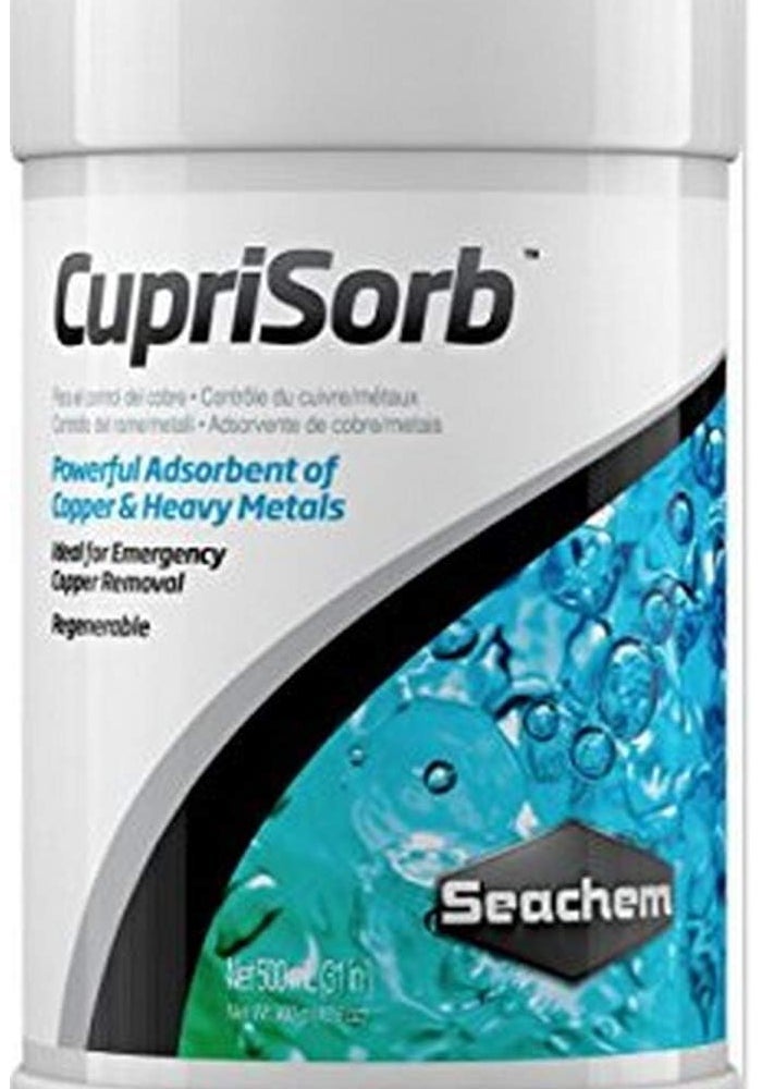 Seachem Cuprisorb 500ml - Powerful Copper and Heavy Metal Adsorbent for Aquariums - Image 1