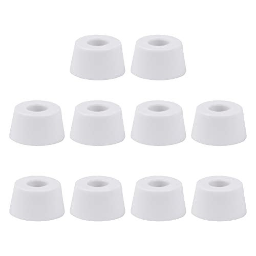 CNBTR 10 PCS 25x20x13mm White Exquisite Rubber Feet Pad for Electrical Appliances, Instruments, Furniture （Aperture 9mm） - Image 1