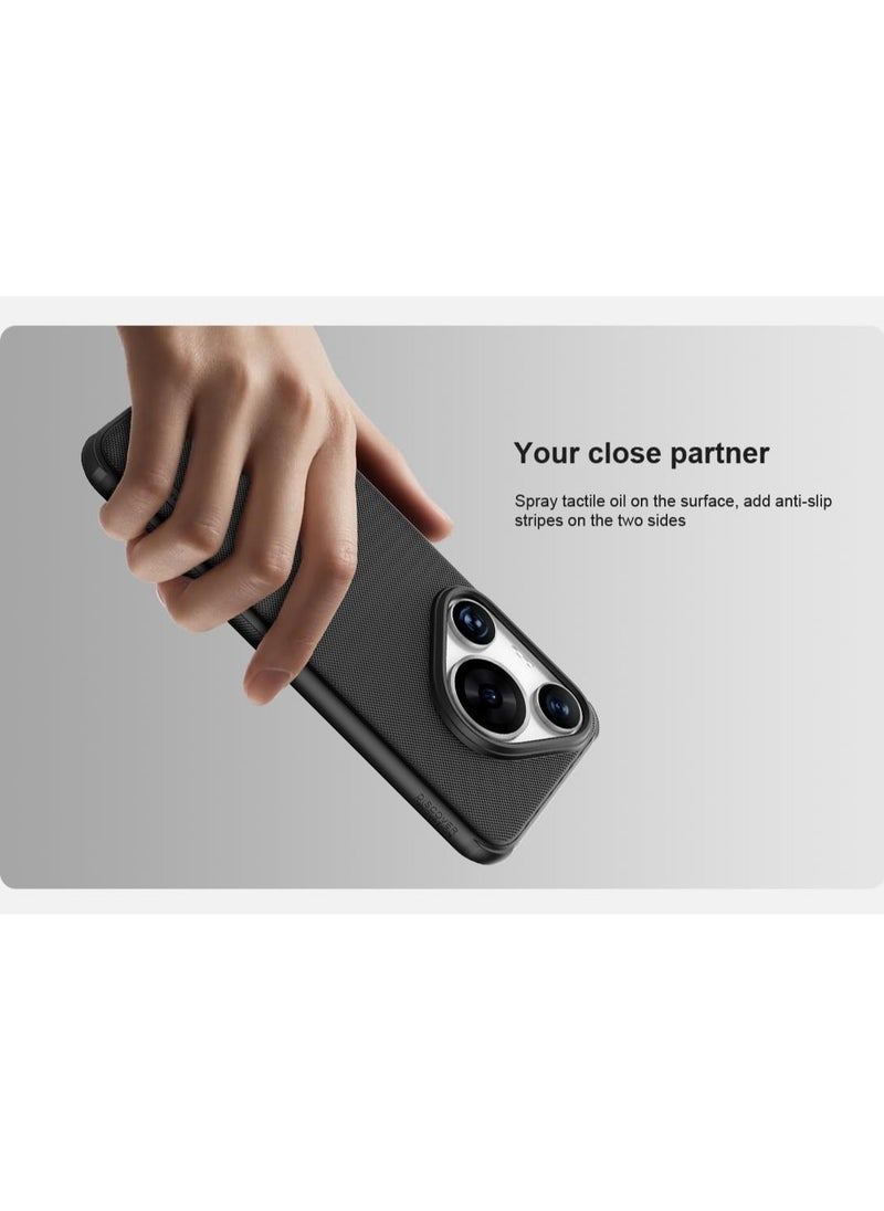 Nillkin - جراب لهاتف Huawei Pura 70 Pro Huawei Pura 70 Pro Plus (2024)، غطاء NILLKIN Super Matte Frosted Shield PC الصلب (أسود) - Image 1