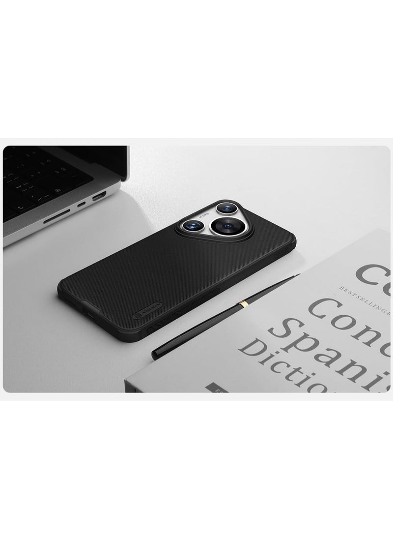 Nillkin - جراب لهاتف Huawei Pura 70 Pro Huawei Pura 70 Pro Plus (2024)، غطاء NILLKIN Super Matte Frosted Shield PC الصلب (أسود) - Image 1