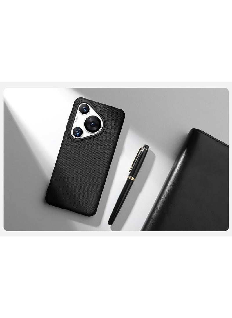 Nillkin - جراب لهاتف Huawei Pura 70 Pro Huawei Pura 70 Pro Plus (2024)، غطاء NILLKIN Super Matte Frosted Shield PC الصلب (أسود) - Image 1