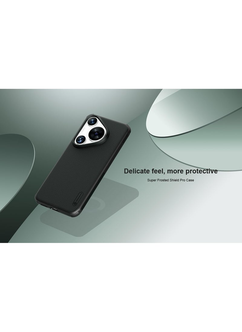 Nillkin - جراب لهاتف Huawei Pura 70 Pro Huawei Pura 70 Pro Plus (2024)، غطاء NILLKIN Super Matte Frosted Shield PC الصلب (أسود) - Image 1