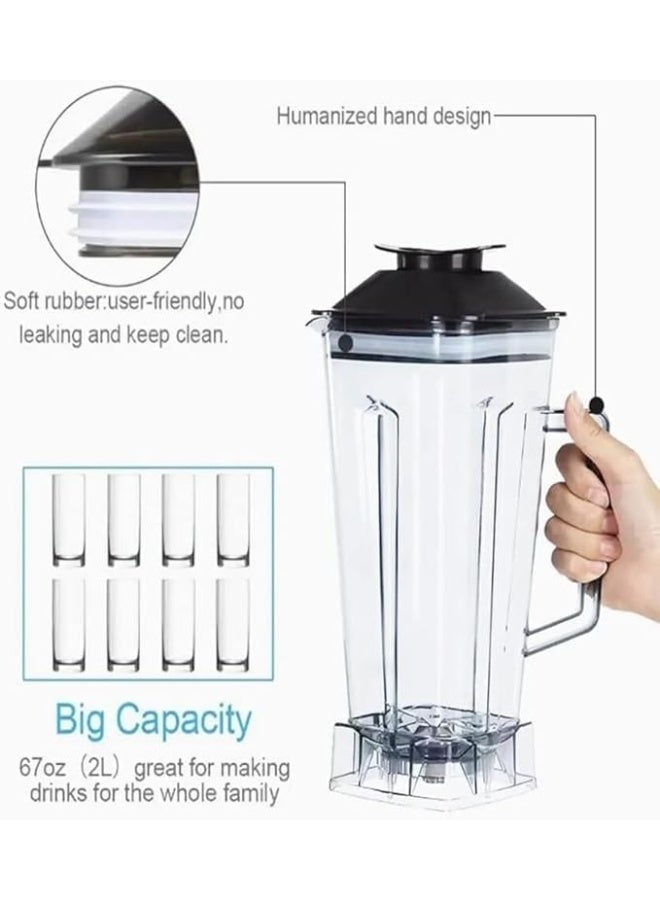 SILVER CREST Heavy Duty Blender – 2-Speed Commercial Mixer, Heavy Duty Smoothie Maker & Ice Crusher, High-Power Kitchen Blender for Shakes, Juices, Frozen Drinks & Food Processing - Image 3