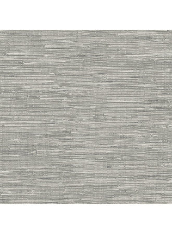 NuWallpaper Nu2276 Tibetan Grass Cloth Peel And Stick Wallpaper 20.5 Gray - Image 1