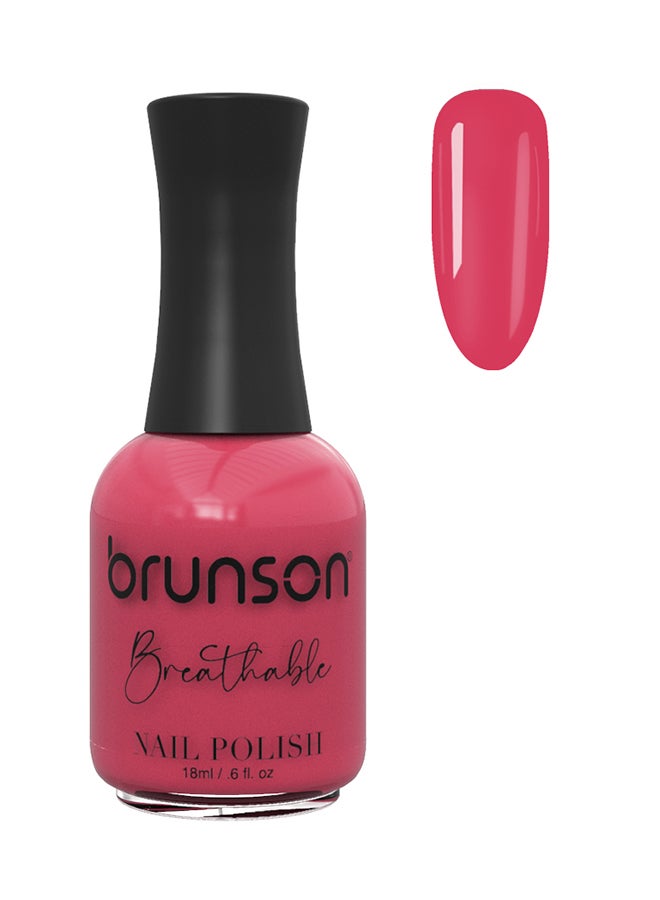 brunson Breathable Nail Polish Halal nail polish Wudu friendly Quick-Dry Vegan long lasting but easy peel off   18ml BH098