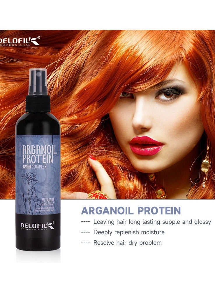 DELOFIL Deloville Vitamin Hair Spray 260 ml Magic Argan Oil Protein - Image 3