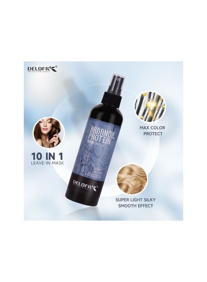 DELOFIL Deloville Vitamin Hair Spray 260 ml Magic Argan Oil Protein - Image 2