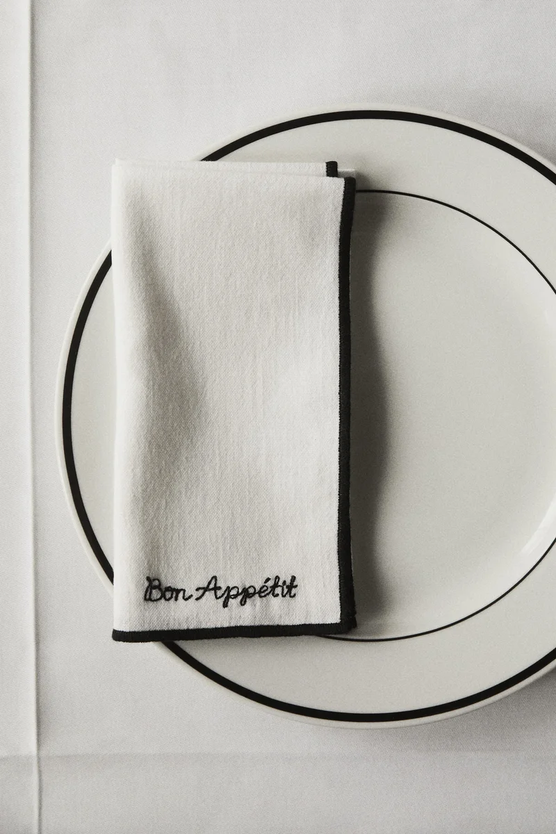 H&M 2-pack porcelain dinner plates