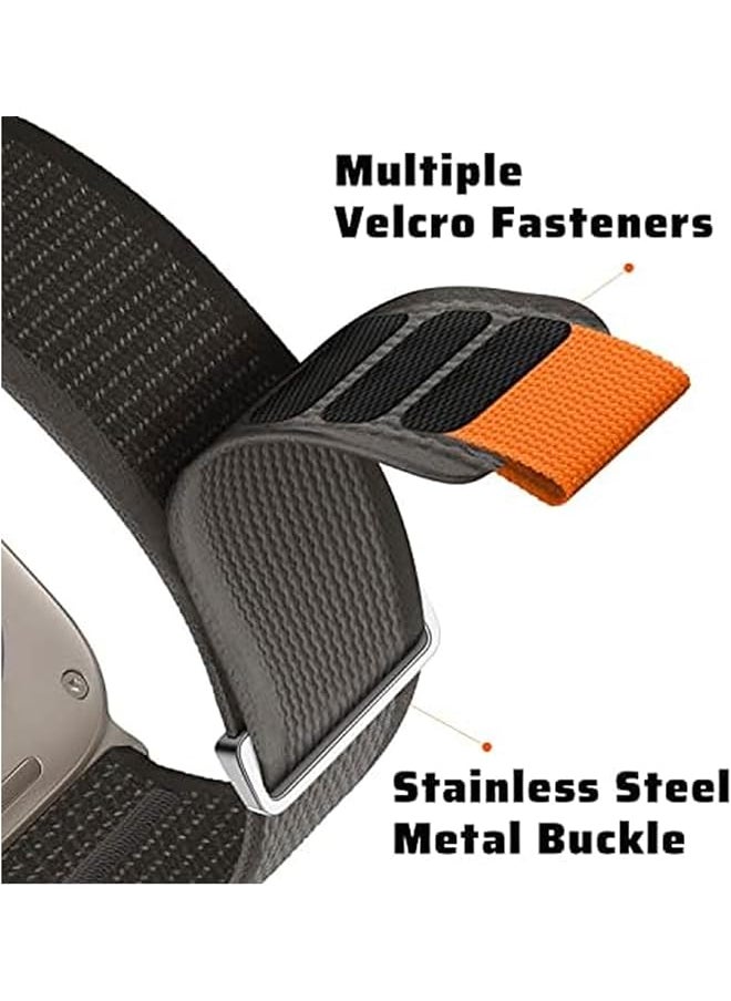 erorex - 3 Pack Trail Loop Compatible With Watch Straps 42Mm 44Mm 45Mm 49Mm For Women Men Soft Nylon Sport Replacement Band For Iwatch Ultra Se Series 8 7 6 5 4 3 2 1 - Image 1