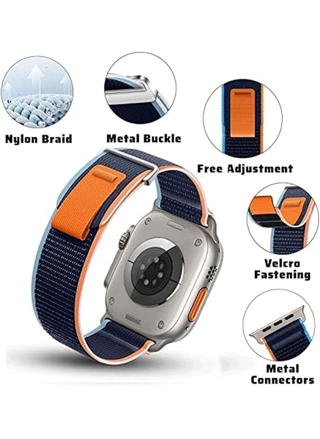 erorex - 3 Pack Trail Loop Compatible With Watch Straps 42Mm 44Mm 45Mm 49Mm For Women Men Soft Nylon Sport Replacement Band For Iwatch Ultra Se Series 8 7 6 5 4 3 2 1 - Image 1