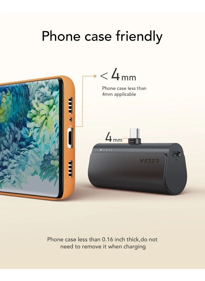 VEGER - PlugOn C Built-in Connector Mini Fast Charging Power Bank - Image 1