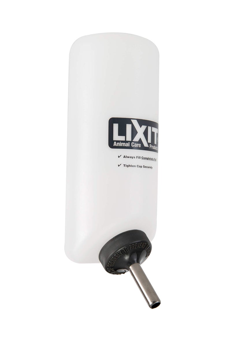 Lixit Widemouth Cage Water Bottles for Rabbits, Ferrets, Guinea Pigs, Rats and Other Small Animals. (White, 32 Ounce) - Image 2