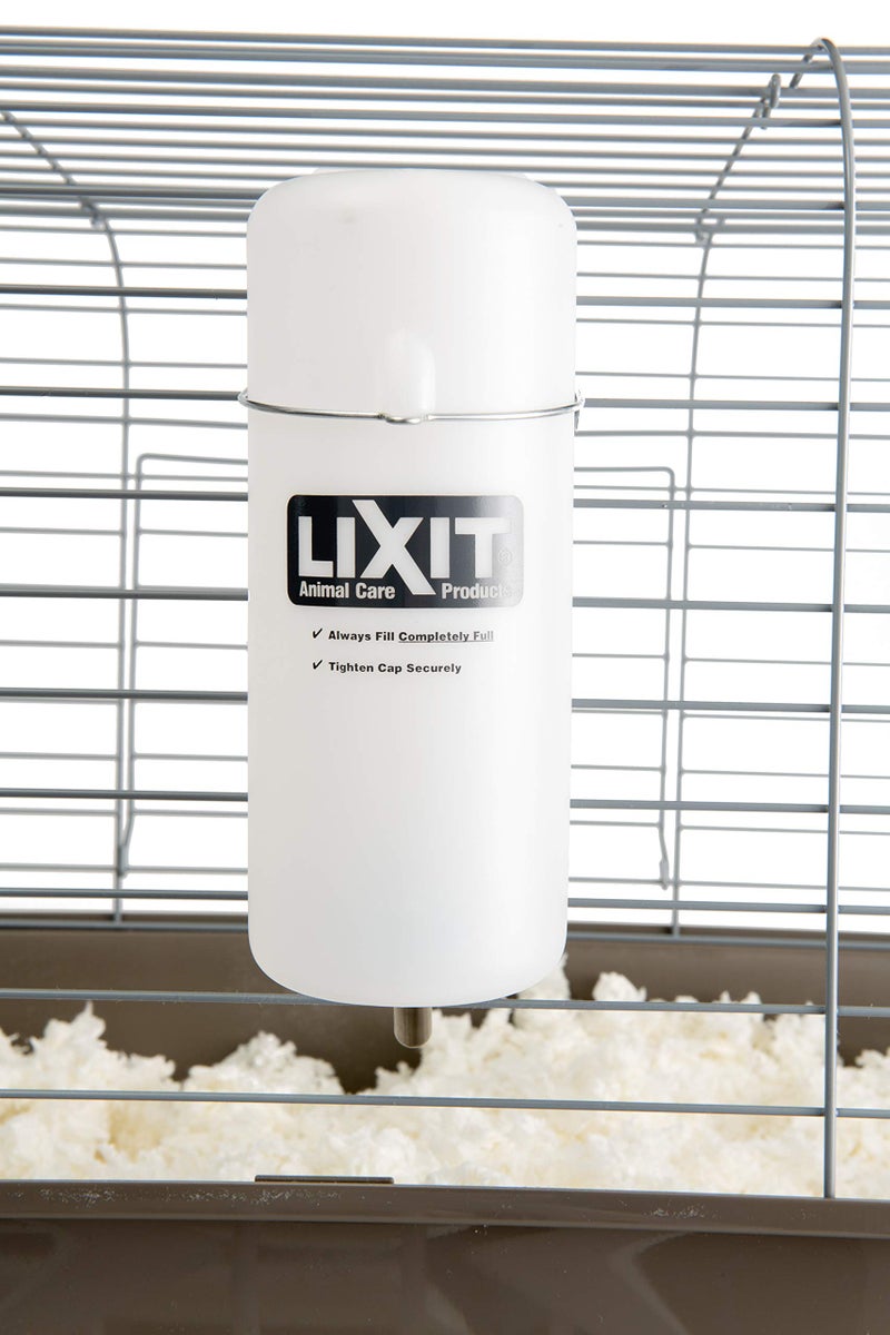 Lixit Widemouth Cage Water Bottles for Rabbits, Ferrets, Guinea Pigs, Rats and Other Small Animals. (White, 32 Ounce) - Image 4