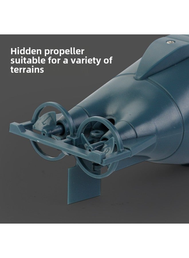 Submarine Toy Artificial Explosion Models Mini Remote Control Submarine Four-six-way Toy Boat Electric Model Leisure Cattle Toy-Color:Bright Yellow - Image 5