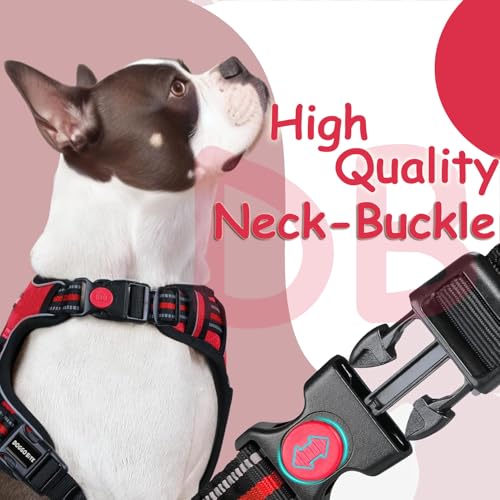 Doggo Bite Premium Reflective Dog Vest Harness| Soft Breathable| Padded Handle| Adjustable Straps & Luxury Buckle | Soft Padded Mesh | No Pull | No-Choke | Chest (22-28inch) All Small Breeds 4-13Kg - Image 3