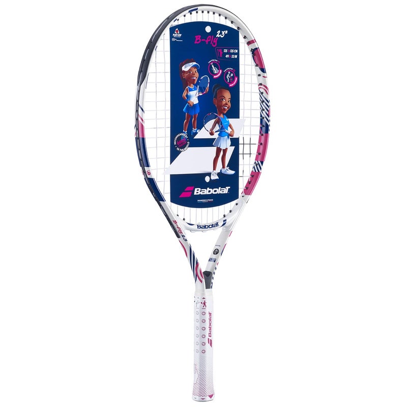 Babolat B’Fly Junior 23 Inch Tennis Racquet (White/Pink) - Image 5