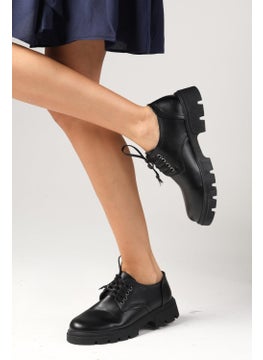 Mio Gusto Olivia Black Color Thick Soled Women's Loafer Shoes  - Image 5