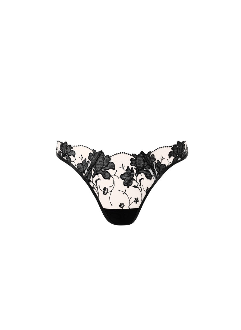 BLUEBELLA Mesh Detail High Leg Thong  - Image 1