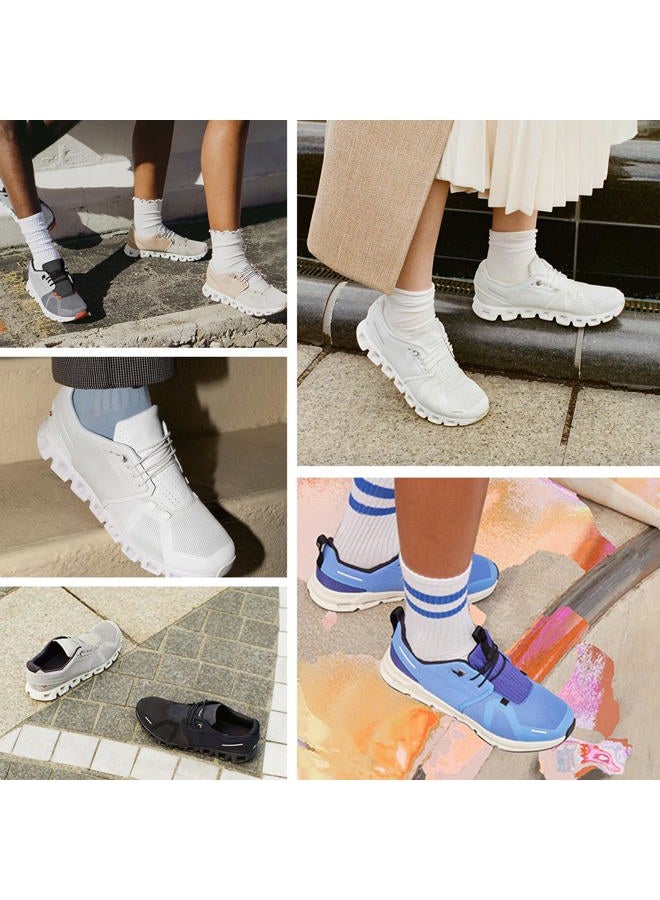 NDTEZUGT 2 Pairs 1/10" (2.5mm) Elastic White Shoe Laces, 4 Laces per Pack, No Tie Shoelaces for Adults and Kids - Image 5