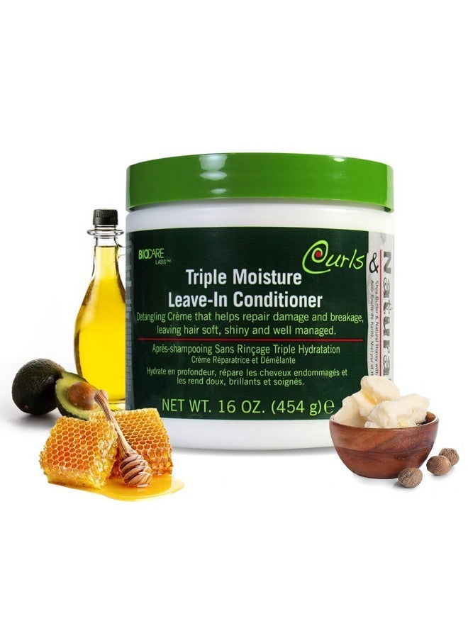 كيرلز & ناتشورالز بلسم كيرلز آند ناتشورالز الثلاثي المرطب للشعر الطبيعي، مثالي لجميع أنواع الشعر، بما في ذلك المجعد والمموج، يفك التشابك وينعم الشعر، 16 أونصة - Image 1